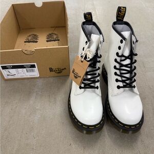 Dr. Martens 1460 White Smooth Leather Boots